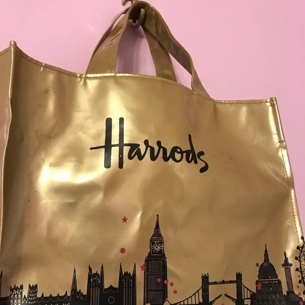 Harrods gold pvc bag - Picture 8 of 8